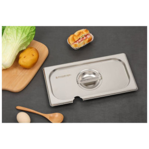 GN 1/3 Deckel Dynasteel aus Edelstahl für Gastronomieprofis