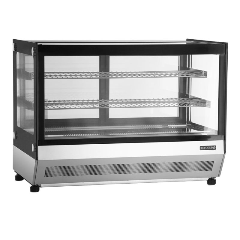 Kühlvitrine Theke 2 Glastüren Schwarz - 88 L TEFCOLD Kühlvitrine Theke 2 Glastüren Schwarz - 88 L TEFCOLD