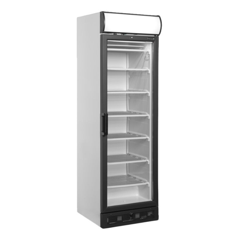 Gefrierschrank mit Glastür-Überdachung - Weiß - 270 L - TEFCOLD: Effizienz und Ästhetik für die Profis der Gefrierschrank mit Glastür-Überdachung - Weiß - 270 L - TEFCOLD: Effizienz und Ästhetik für die Profis der