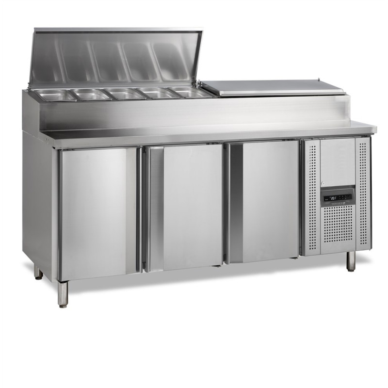 Table Réfrigérée de Préparation GN 1/1 - 9 GN 1/3 TEFCOLD | Acier Inoxydable & Performances Optimal Table Réfrigérée de Préparation GN 1/1 - 9 GN 1/3 TEFCOLD | Acier Inoxydable & Performances Optimal