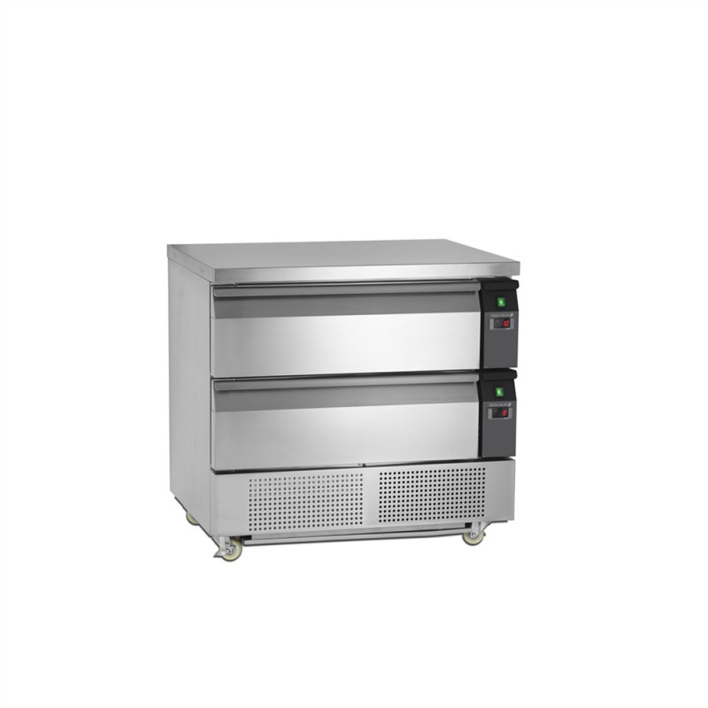 Positive Kühltisch TEFCOLD GN 2/1 - 102 L - 2 Schubladen Positive Kühltisch TEFCOLD GN 2/1 - 102 L - 2 Schubladen