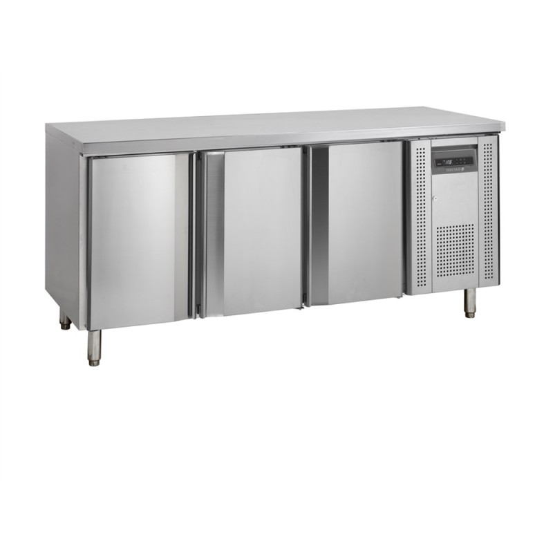 Tischkühlschrank Negativ Edelstahl 3 Türen - 345L TEFCOLD Tischkühlschrank Negativ Edelstahl 3 Türen - 345L TEFCOLD