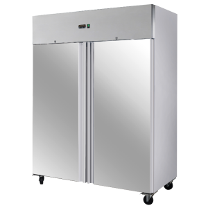 Negativschrank 1400 L Edelstahl 2 Türen GN 2/1 Belüftet