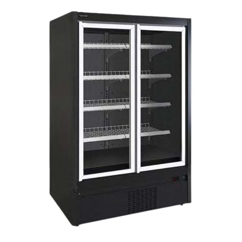 TEFCOLD Supermarket Black Refrigerated Display Case - 1270 L TEFCOLD Supermarket Black Refrigerated Display Case - 1270 L