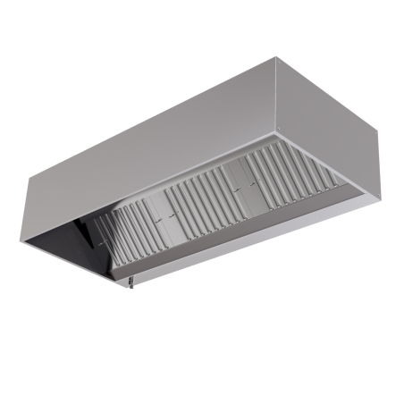 Kubische Haube 1100 mit LED - Dynasteel - 1800mm