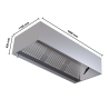 Kubische Haube 1100 mit LED - Dynasteel - 1800mm