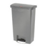 Front Pedal Bin Grey 50L - Hygienic & Practical | Rubbermaid
