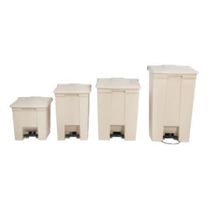 Beige Tretmülleimer 68 L Rubbermaid Step-On: Qualität und Praktikabilität