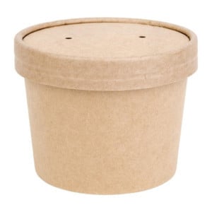 Suppenschalen 340 ml 98 mm - Packung mit 500 aus Kraftkarton