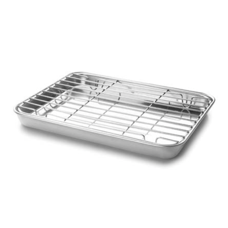 Backblech mit Rost - 405 x 305 mm Lacor | Qualität Edelstahl und Vielseitigkeit Backblech mit Rost - 405 x 305 mm Lacor | Qualität Edelstahl und Vielseitigkeit