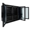 Refrigerated Back Bar 328 L 3 Glass Doors Black