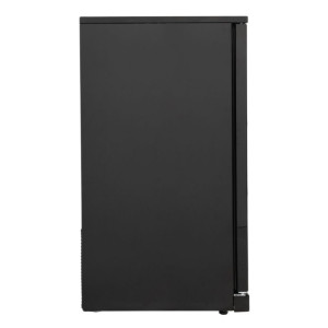 Rückkühlschrank 328 L 3 Glastüren Schwarz