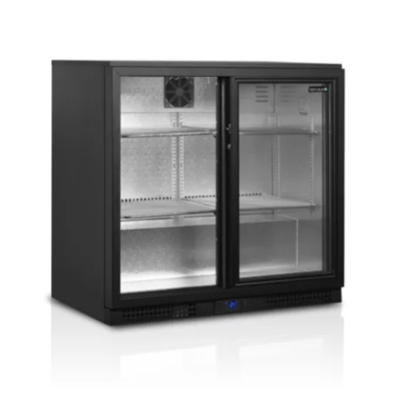 Refrigerated Back Bar 2 Sliding Glass Doors - TEFCOLD: Optimal preservation for kitchen professionals Refrigerated Back Bar 2 Sliding Glass Doors - TEFCOLD: Optimal preservation for kitchen professionals