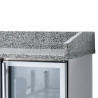 Meuble à Pizza Réfrigéré Compact - 3 Portes Vitrées - Dynasteel