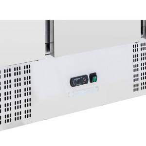 Saladette Kühltisch 4 GN 1/1 - 3 Türen - Dynasteel