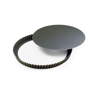 Runde, hohe, antihaftbeschichtete Tarteform Ø240 mm - Mit herausnehmbarem Boden