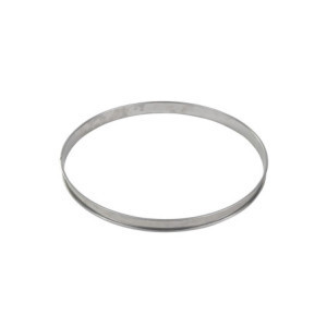 Tarteform Edelstahl mit gerolltem Rand Ø 240mm Gobel