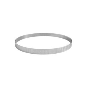 Perforierter Tortenring aus Edelstahl - ⌀ 110 mm - H 20 mm von Gobel
