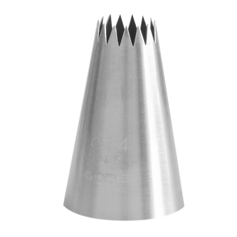 Backform für Petit Fours aus Edelstahl 15 Zinken Ø 14mm Gobel Backform für Petit Fours aus Edelstahl 15 Zinken Ø 14mm Gobel