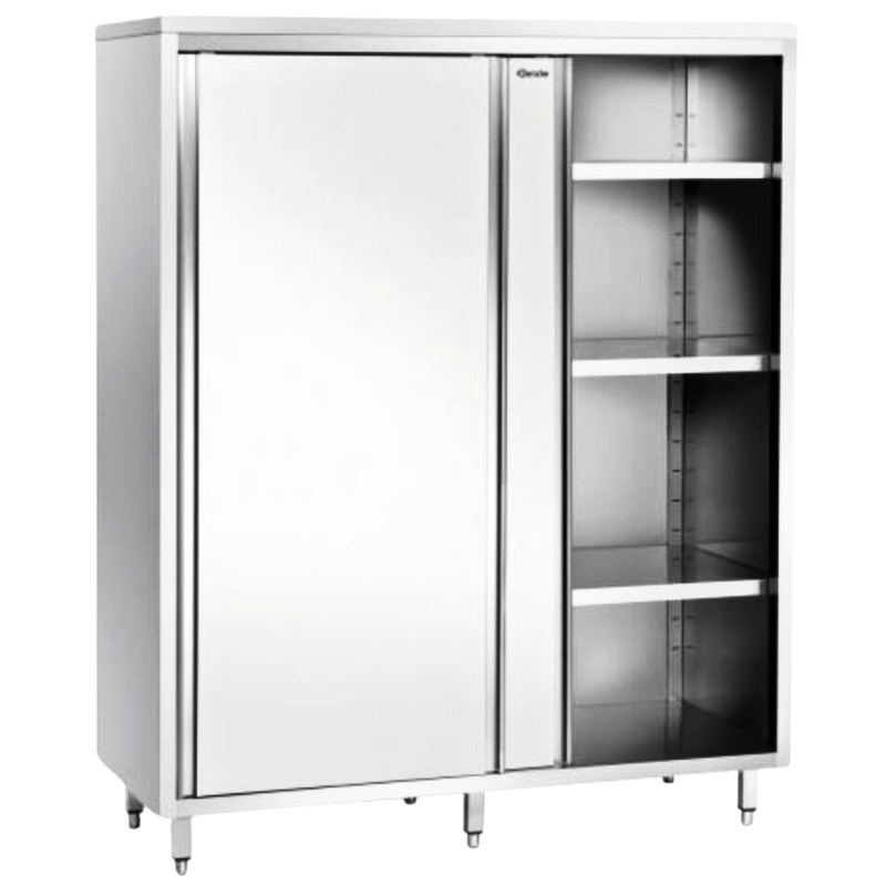 Hoher Schrank 600, L1400, Bartscher Edelstahl hoch professionell Hoher Schrank 600, L1400, Bartscher Edelstahl hoch professionell