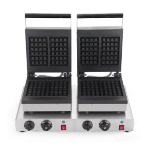Doppelte Elektrische Waffelmaschine - Lüttich - Dynasteel