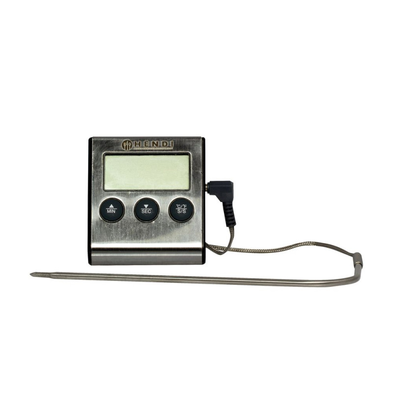 Thermomètre/minuteur pour rôtir - Marque HENDI - Fourniresto Thermomètre/minuteur pour rôtir - Marque HENDI - Fourniresto