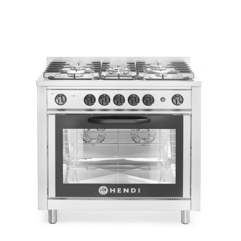 Gasherd - 5 Brenner mit Elektroofen Gasherd - 5 Brenner mit Elektroofen