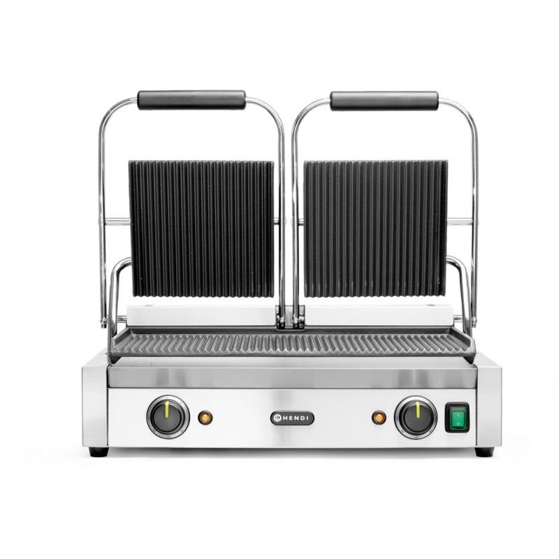 Kontaktgrill - Doppelmodell - Gerillte Platten Kontaktgrill - Doppelmodell - Gerillte Platten
