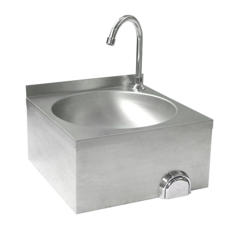 Handwaschbecken mit Kniebedienung - Marke HENDI - Fourniresto Handwaschbecken mit Kniebedienung - Marke HENDI - Fourniresto