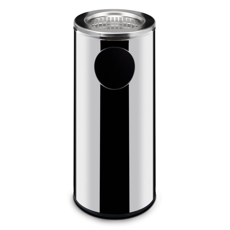 Trash can with Ashtray - 240 mm in Diameter Trash can with Ashtray - 240 mm in Diameter
