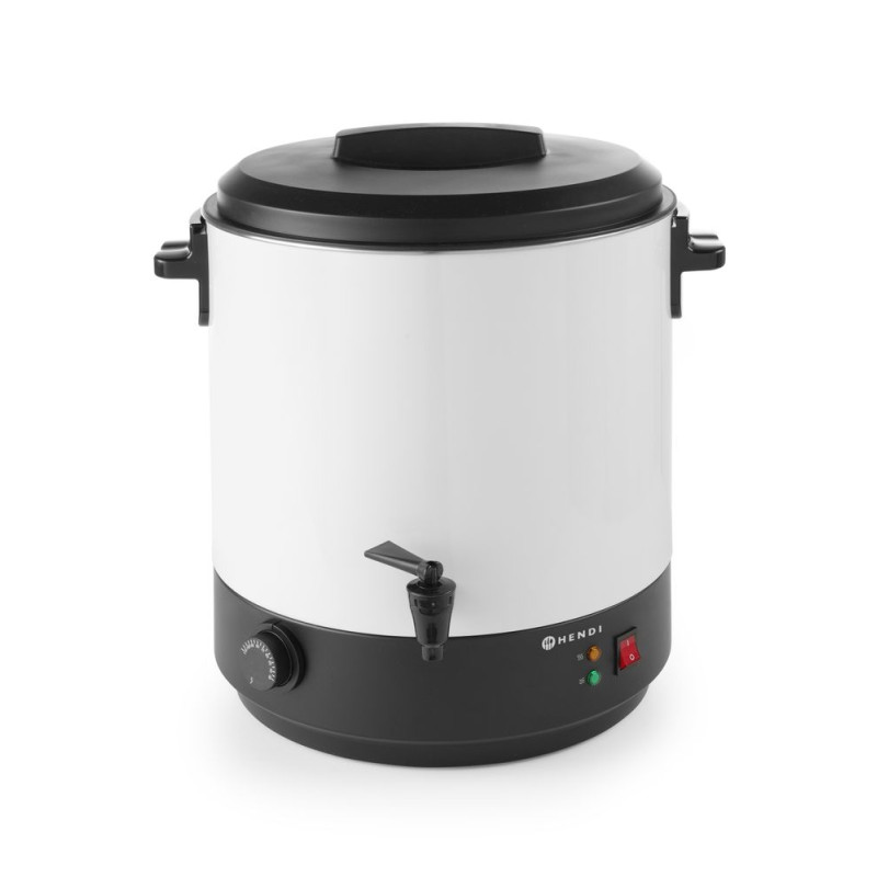 Stainless Steel Enameled Hot Beverage Dispenser - 28 L Stainless Steel Enameled Hot Beverage Dispenser - 28 L