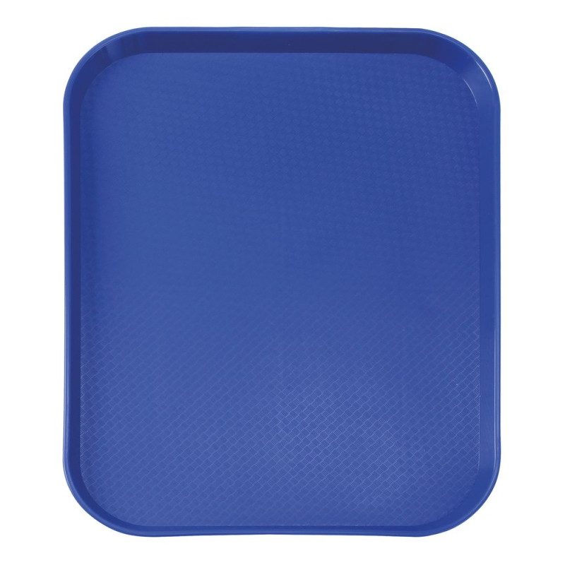 Rechteckiges Tablett Fast Food - Kleines Modell 265 x 345 mm - Blau Rechteckiges Tablett Fast Food - Kleines Modell 265 x 345 mm - Blau