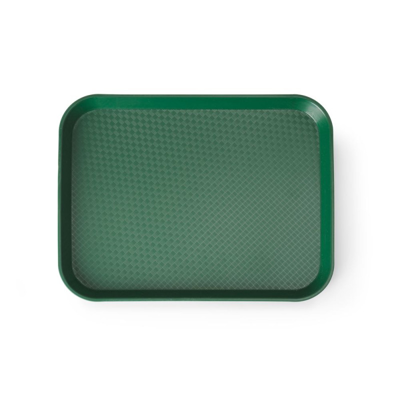 Rechteckiges Tablett Fast Food - Kleinmodell 265 x 345 mm - Grün Rechteckiges Tablett Fast Food - Kleinmodell 265 x 345 mm - Grün
