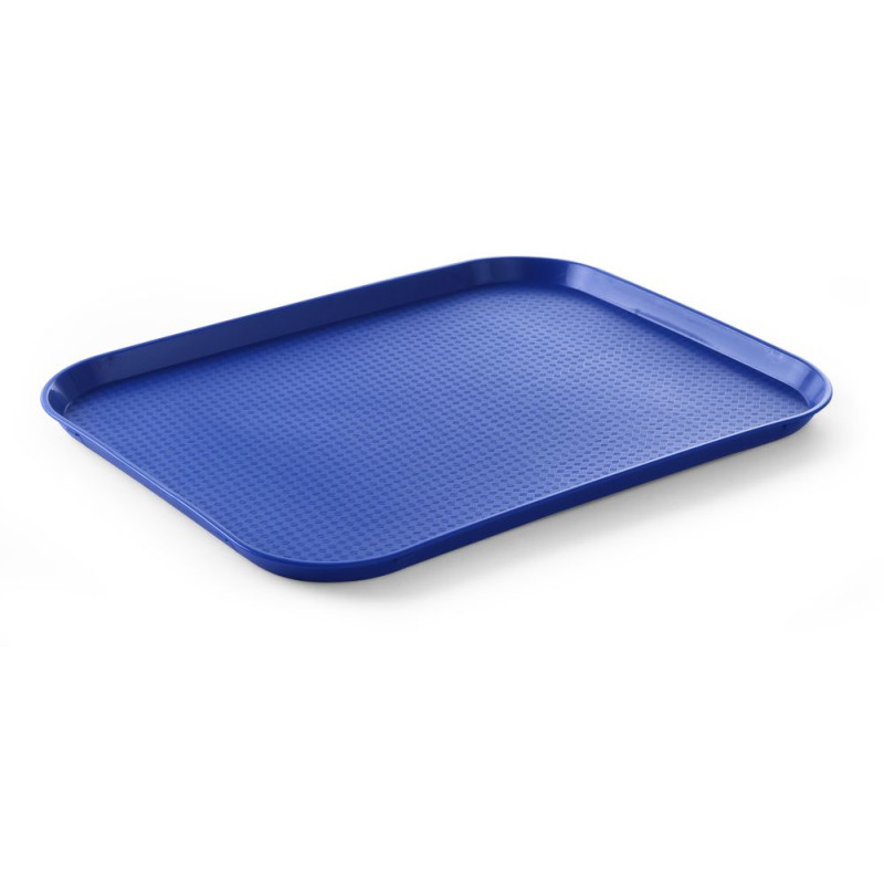 Rectangular Fast Food Tray - Large Size 450 x 350 mm - Blue Rectangular Fast Food Tray - Large Size 450 x 350 mm - Blue