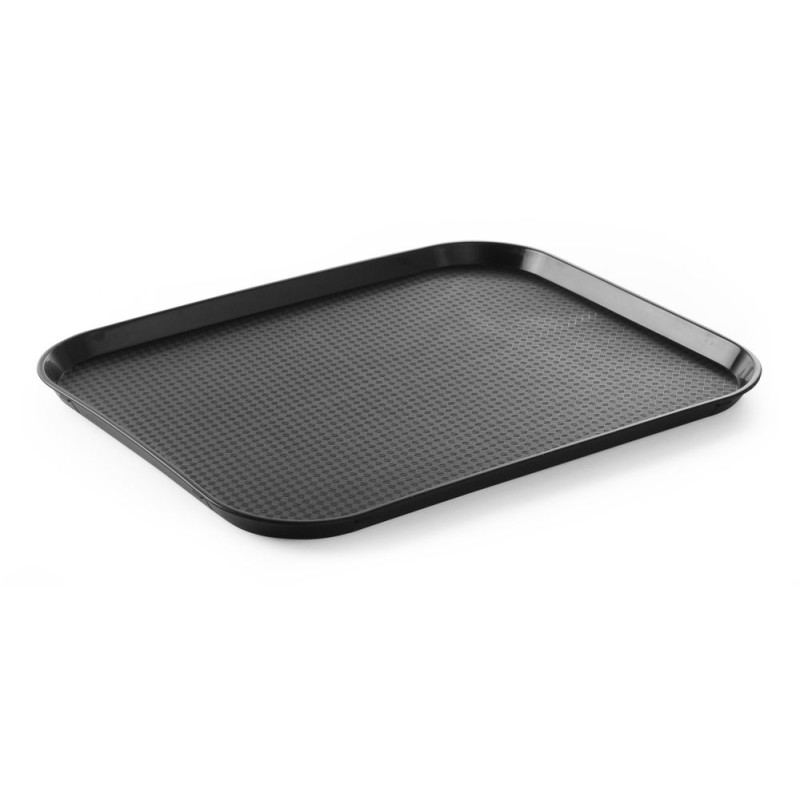 Rectangular FastFood Tray - Large Size 450 x 350 mm - Black Rectangular FastFood Tray - Large Size 450 x 350 mm - Black