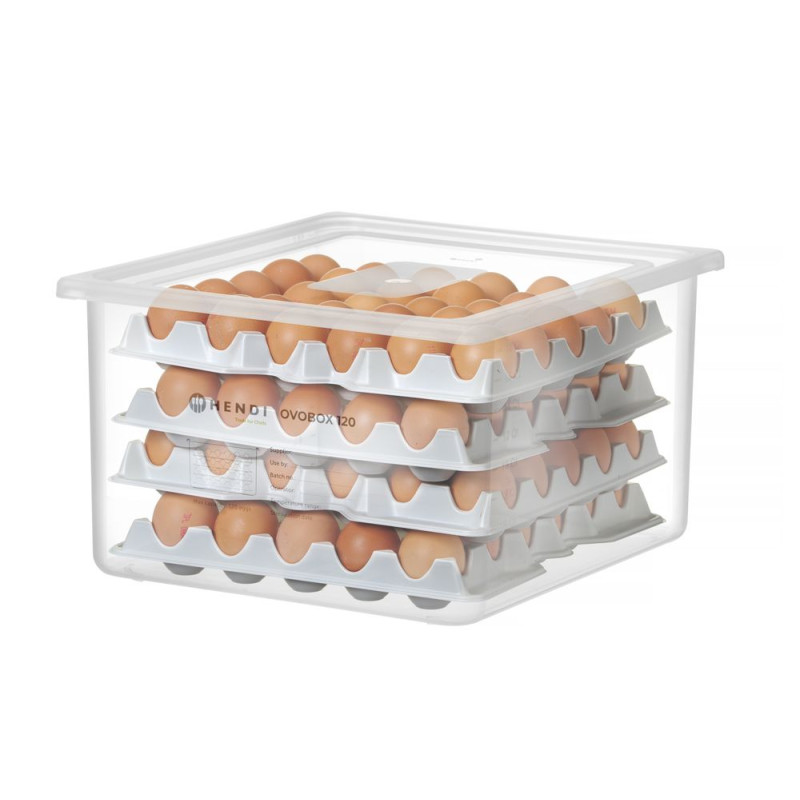 Boîte à œufs OVOBOX 120 HENDI - Stockage efficace des œufs Boîte à œufs OVOBOX 120 HENDI - Stockage efficace des œufs