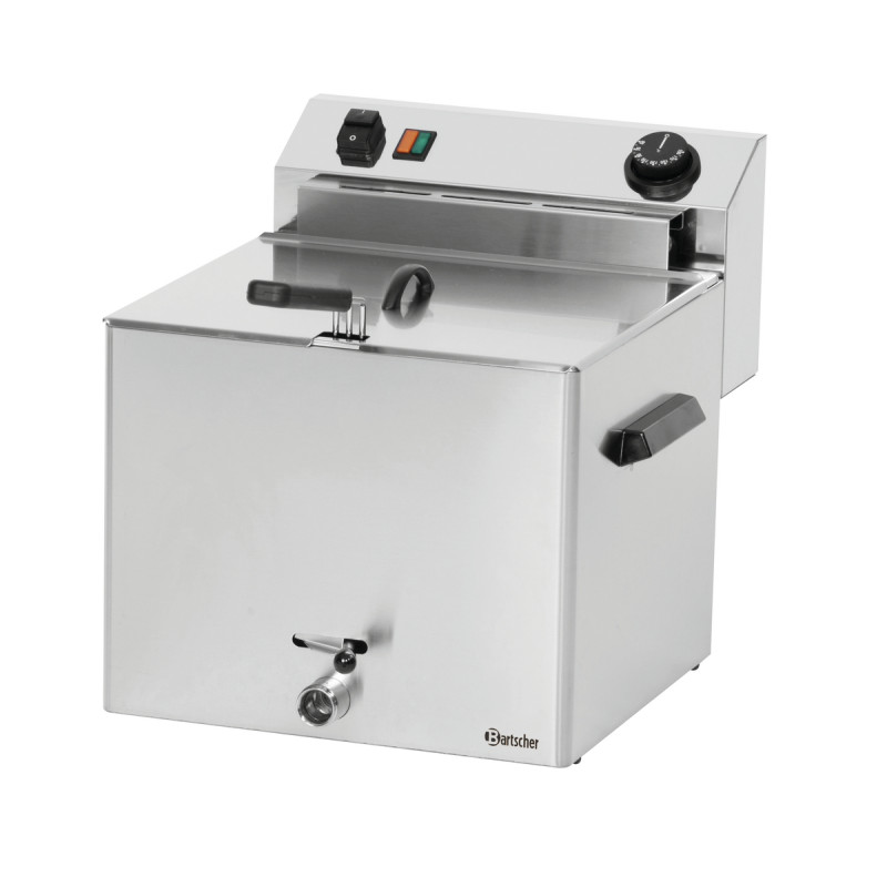 Friteuse Pro 10 L avec vanne de vidange pour restaurant Friteuse Pro 10 L avec vanne de vidange pour restaurant
