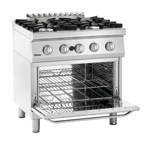 4-Burner Stove with Gas Oven GN 2/1 Series 700