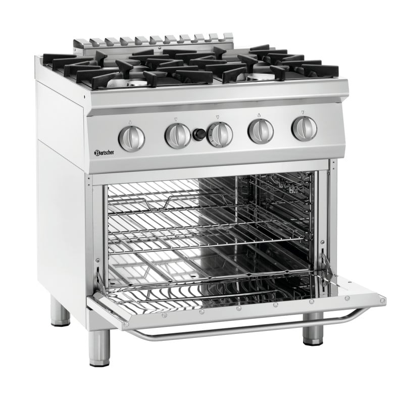 4-Burner Stove with Gas Oven GN 2/1 Series 700