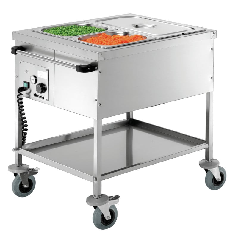 Chariot à Bain-Marie Sans Eau - 2 GN 1/1 Chariot à Bain-Marie Sans Eau - 2 GN 1/1