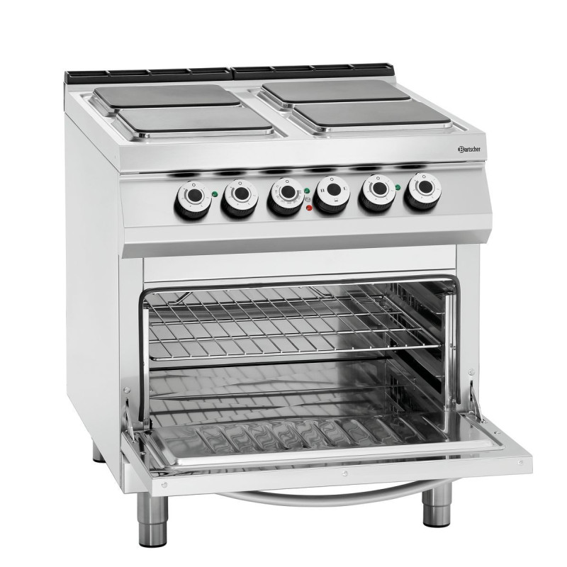 Electric stove with 4 plates - Electric oven GN 2/1 from the brand Bartscher Electric stove with 4 plates - Electric oven GN 2/1 from the brand Bartscher