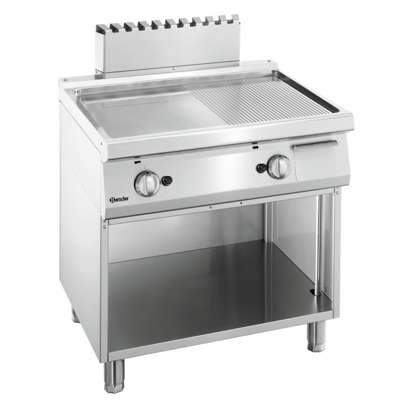 Grill plate 1/2 Smooth, 1/2 Grooved Width 800 - Gas Grill plate 1/2 Smooth, 1/2 Grooved Width 800 - Gas