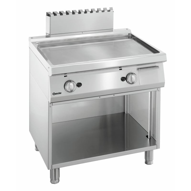 Platte zum Snacken Glatt Breite 800 mm - Gas Platte zum Snacken Glatt Breite 800 mm - Gas
