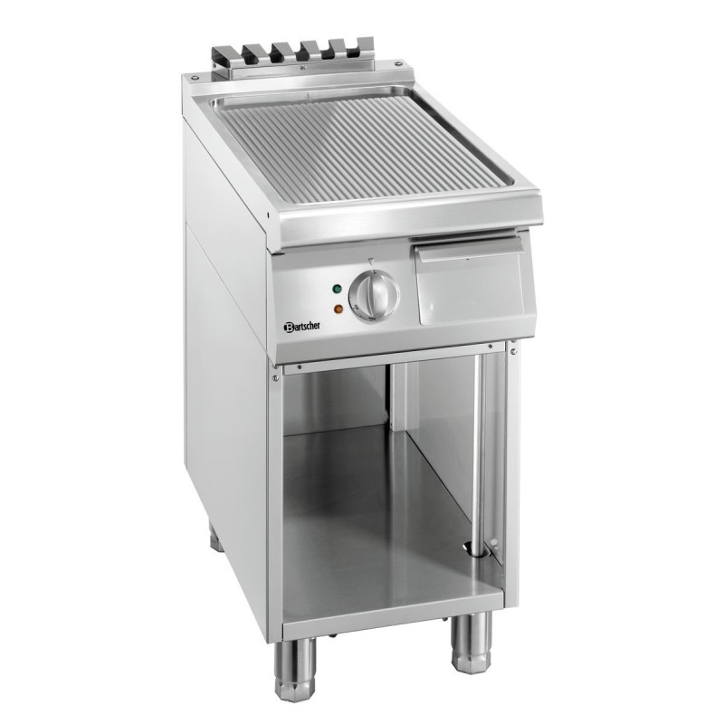 Platte zum Grillen mit Rillen Breite 400 mm - Elektrisch Platte zum Grillen mit Rillen Breite 400 mm - Elektrisch