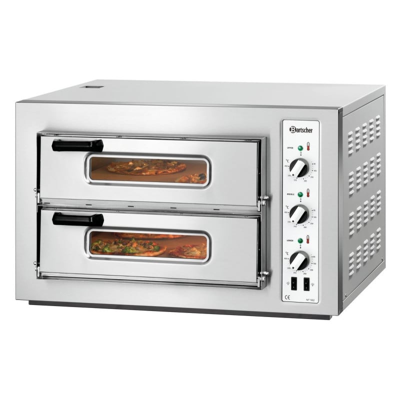 Vier Pizza NT 502 Bartscher: Professioneller Doppelofen für 8 Pizzen Vier Pizza NT 502 Bartscher: Professioneller Doppelofen für 8 Pizzen
