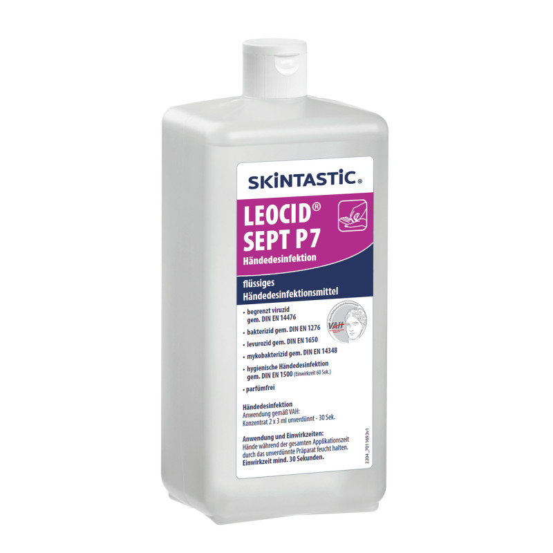 Effektive Desinfektion mit SKINTASTIC® LEOCID SEPT P7 - Bartscher Effektive Desinfektion mit SKINTASTIC® LEOCID SEPT P7 - Bartscher