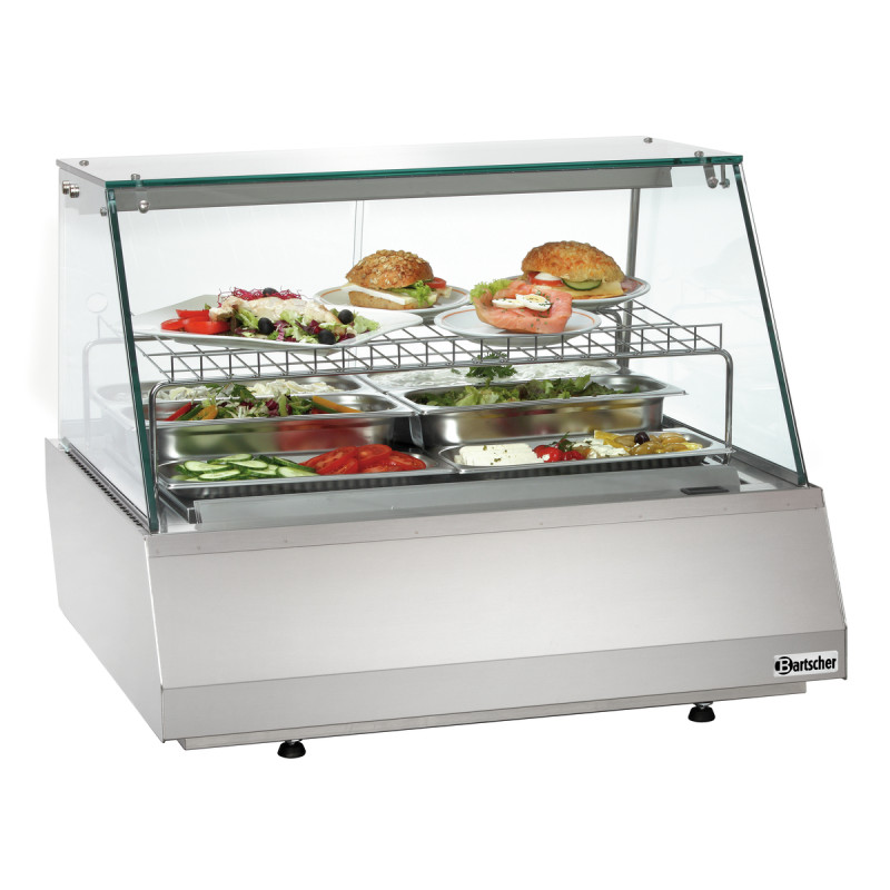 Vitrine réfrig. 2/1 GN en verre plat Bartscher | Cuisine professionnelle Vitrine réfrig. 2/1 GN en verre plat Bartscher | Cuisine professionnelle