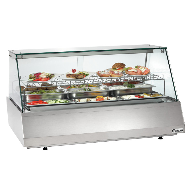 Vitrine réfrigérée Bartscher 3/1 GN verre plat | Conservation optimale Vitrine réfrigérée Bartscher 3/1 GN verre plat | Conservation optimale