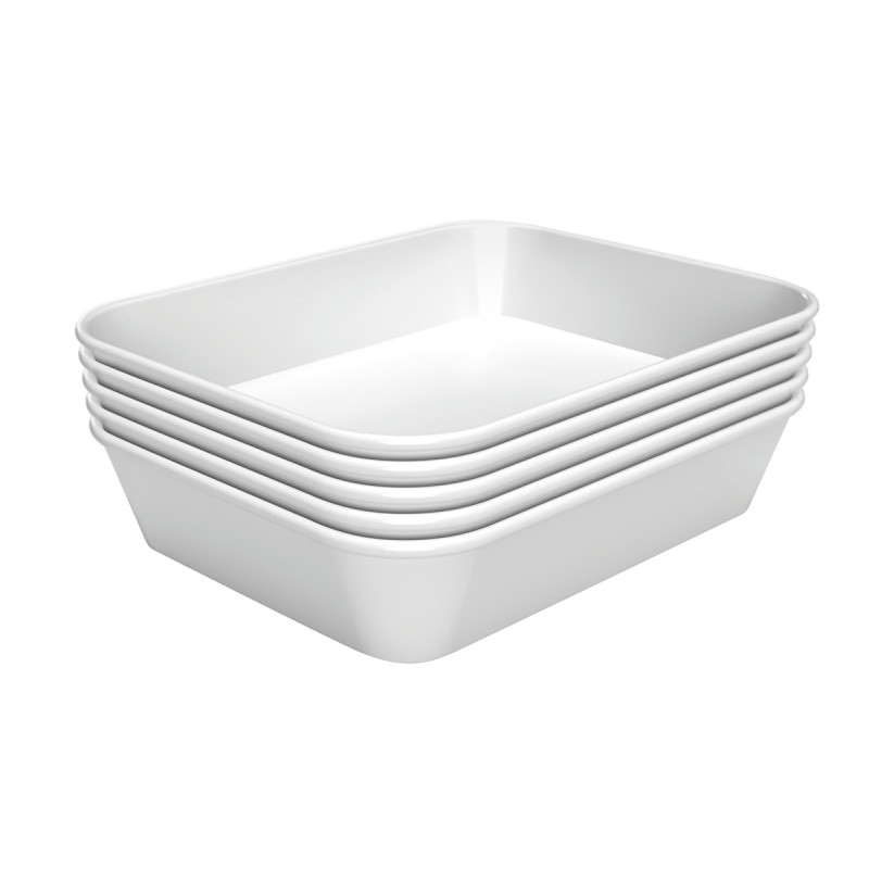 Presentation dish 40W-150x190 in white melamine by Bartscher Presentation dish 40W-150x190 in white melamine by Bartscher