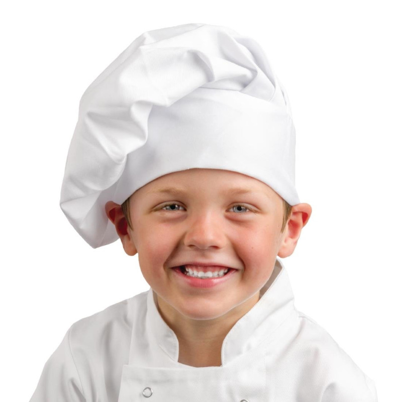 Toque De Chef Blanche Enfant - Taille Unique - Whites Chefs Clothing - Fourniresto Toque De Chef Blanche Enfant - Taille Unique - Whites Chefs Clothing - Fourniresto